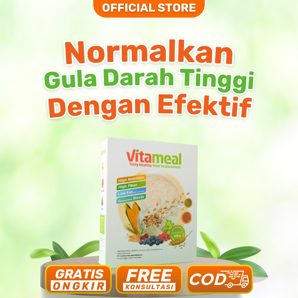 

SOLUSI VITAMEAL Mengatasi Diabetes Menahun Superfood Lokal Obat Vitamil Serat Asli Pencernaan Multigrain Dewasa Atasi Gula Darah Tinggi