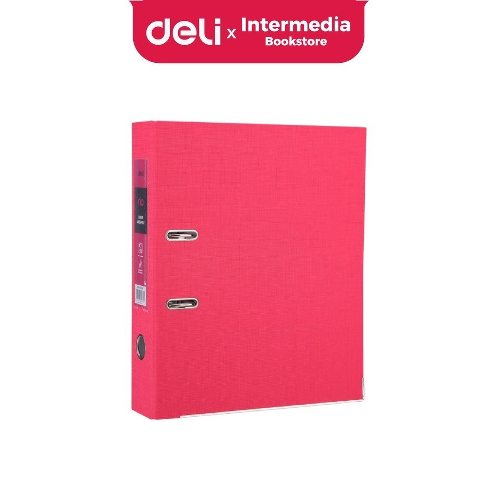 

Deli WB20340 Ordner Lever Arch color Ukuran size FC-3IN WB203 Series - Merah / Red