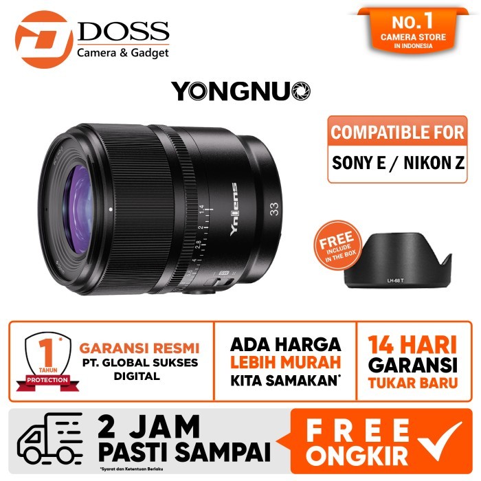 Yongnuo YN33 33mm 14 DA DSM WL PRO Commander Series YN 33 33mm 14 DA DSM