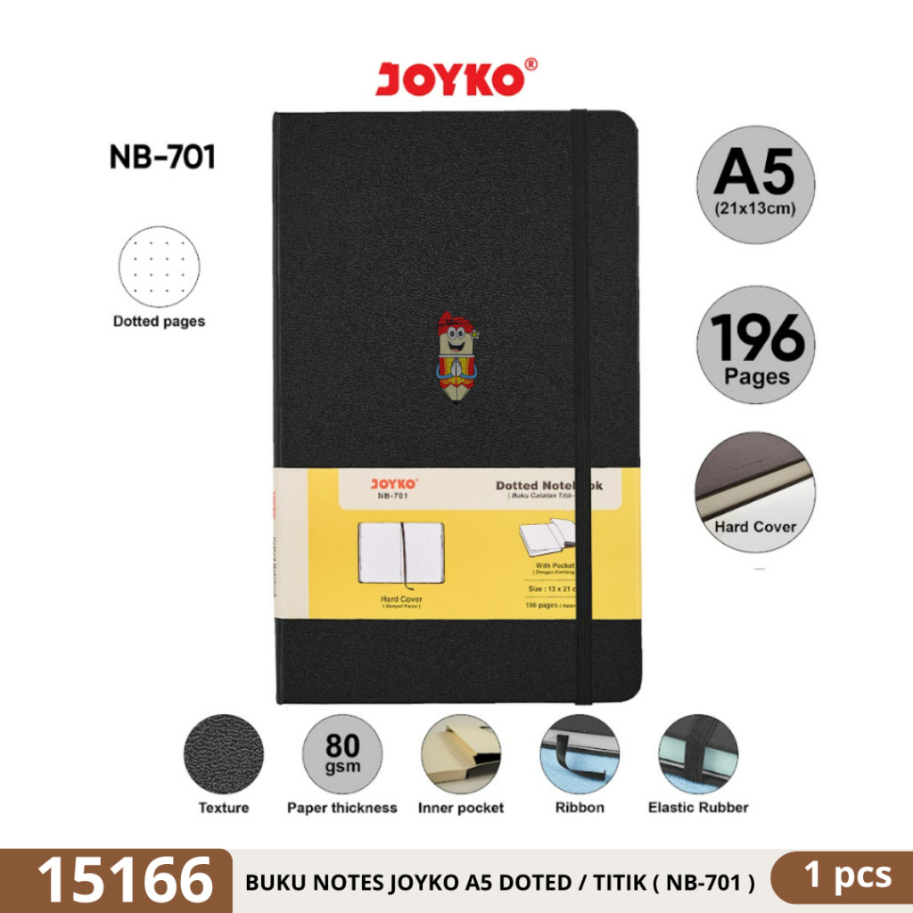 

Notebook Buku Tulis Catatan Dotted / Titik Joyko A5 NB-701