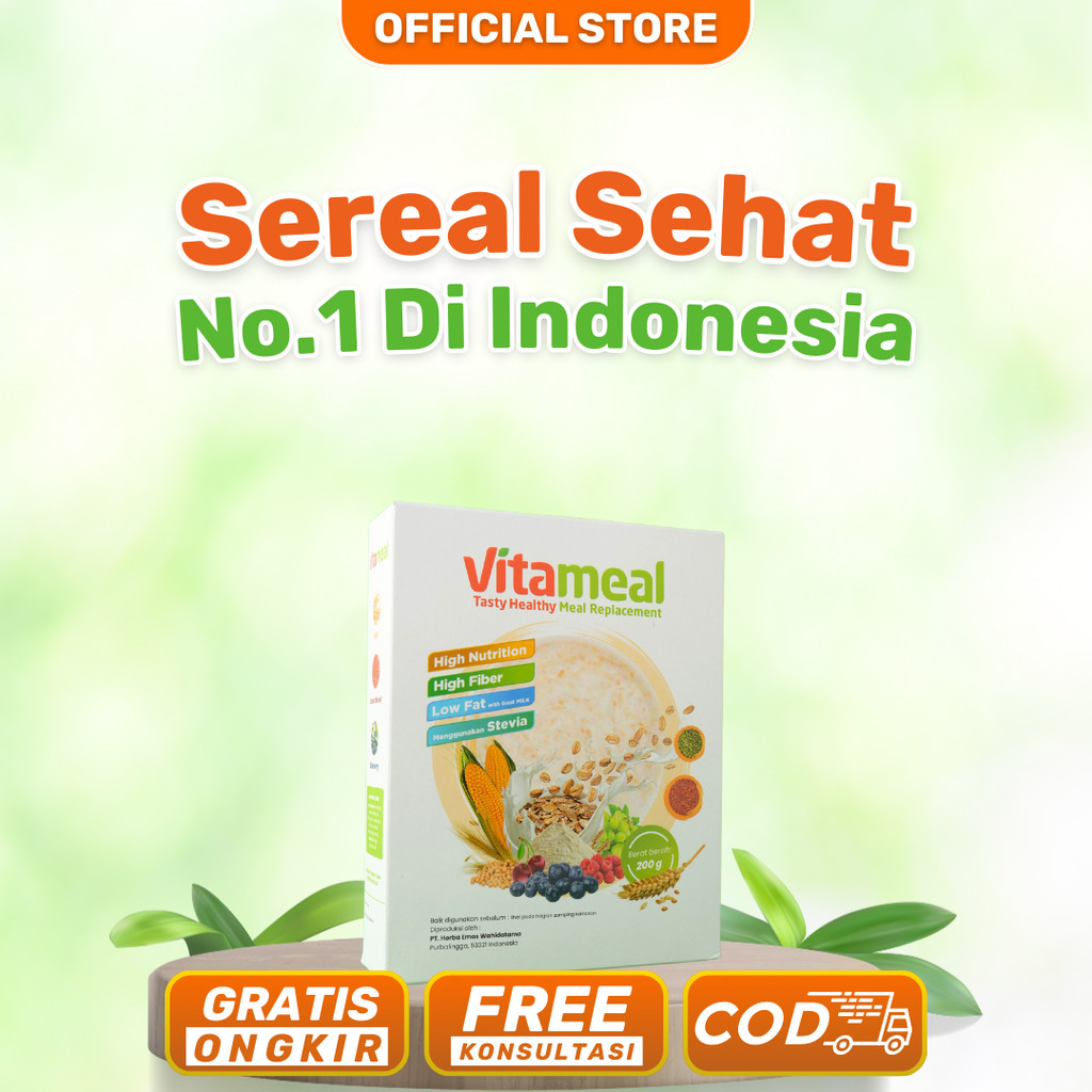 

Sereal Sehat - Vitameal Efektif Mengatasi Diabetes Menahun Superfood Lokal Obat Vitamil Serat Asli Pencernaan Multigrain Dewasa Atasi Gula Darah Tinggi