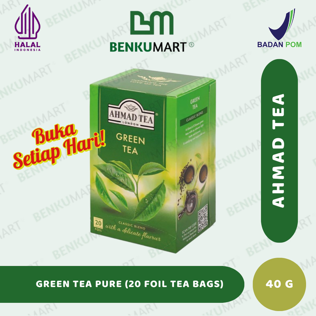 

Ahmad Tea Green Tea Pure - 40gr - 20 Tea Bags