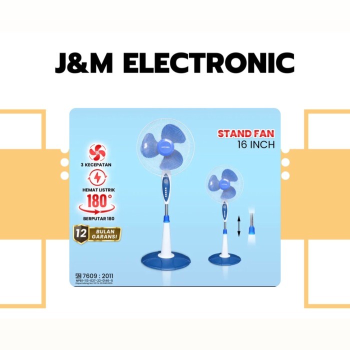standfan aoyama 16 inch/kipas berdiri aoyama 16/stand fan aoyama 16