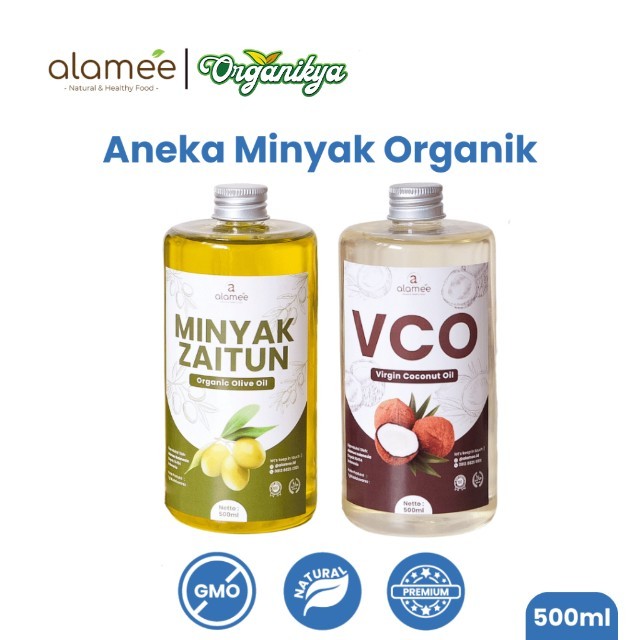 

ALAMEE Virgin Coconut Oil Minyak Zaitun Kelapa Murni Extra VCO Dapat Di minum Di masak Organik 500ml organikya