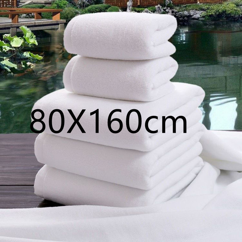 White oversized bath towel Super absorbent thick cotton bath towel Family Bath Hotel Adult bath towe