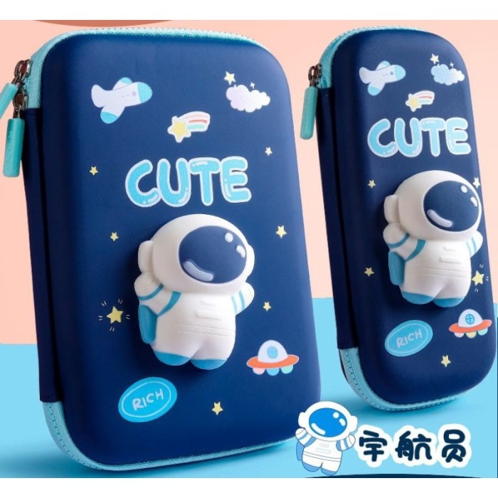 

[NEW] Kotak Pensil Squishy 3D Anak Tempat Pensil 3D Anak Anti Air - Navy, Besar (22,5x15x