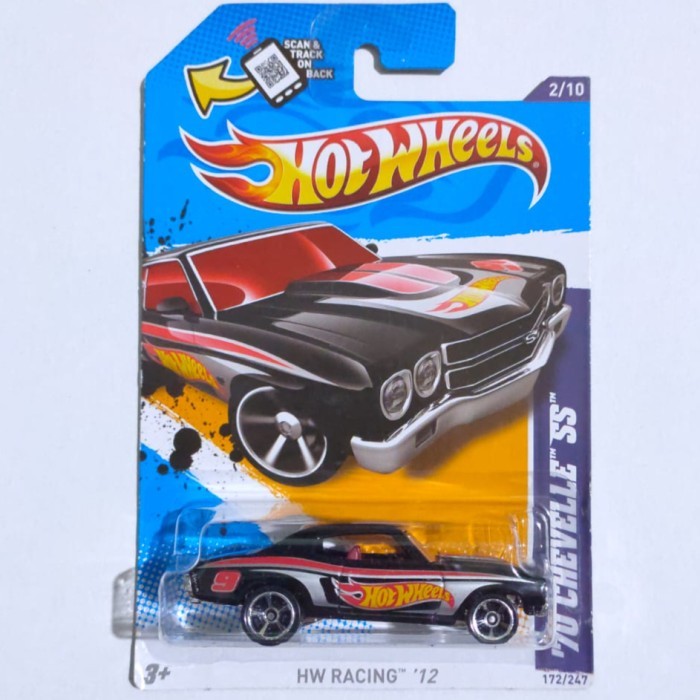 SR99 HW Hot Wheels 1970 70 Chevelle SS hitam HW Racing 2012