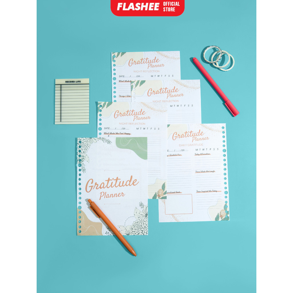 

Loose Leaf Binder Gratitude Planner A5 HVS 100 Gsm Kertas Planner Binder B5 Refill Binder