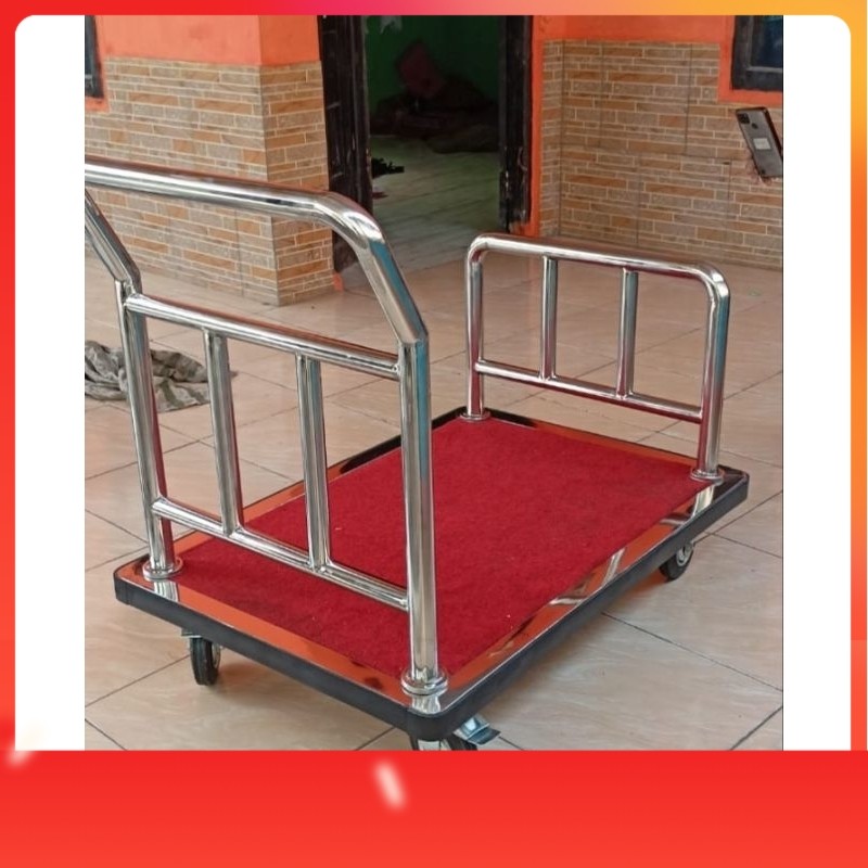 Trolley hotel stainlees UK 95x65x85cm/trolley barang