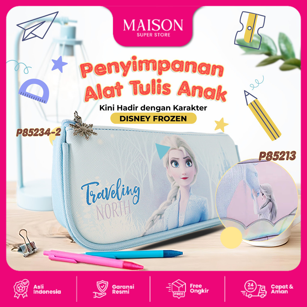 

Goto Unito X Disney Tempat Kotak Pensil Pulpen Alat Tulis Sekolah Anak