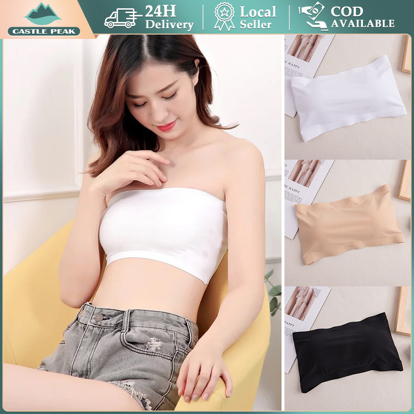 Seamless Invisible Strapless Bra / Zero Feel Premium Kait Belakang / Ice Silk Bra / Push Up Bra Zero