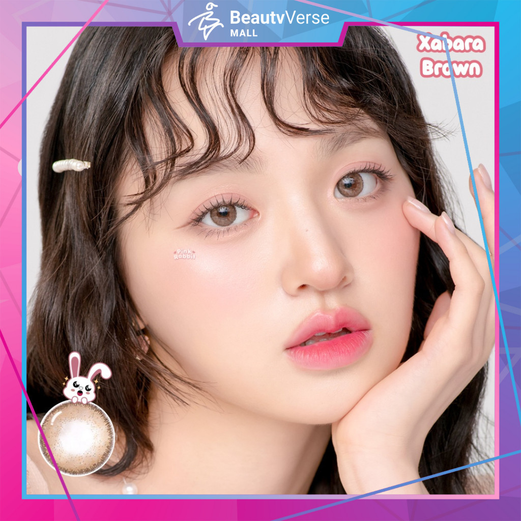 Pinkrabbit Soflens SUPER COMFY XABARA BROWN Anti Iritasi Super Nyaman (Normal Minus 0.50-8.00)