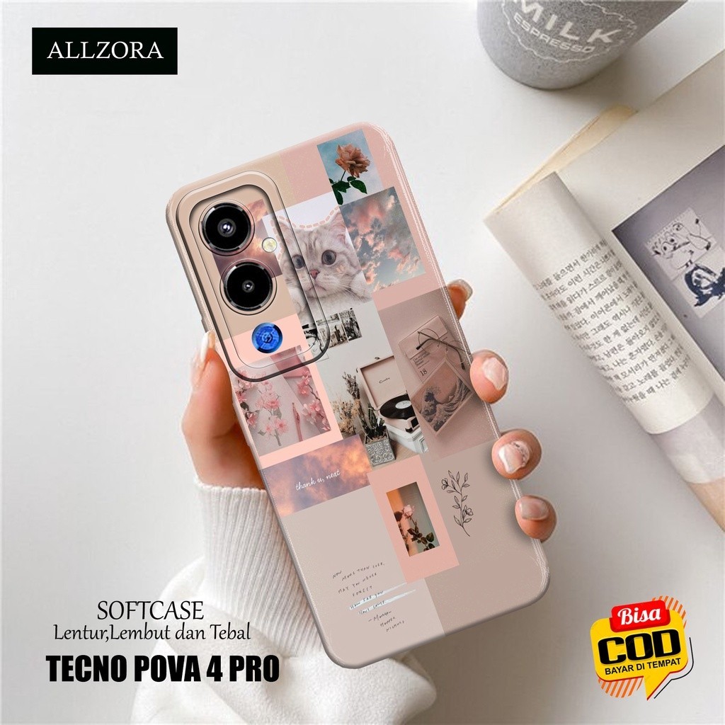 Softcase Hp Tecno Pova 4 Pro Terbaru - Casing Hp Tecno Pova 4 Pro Terbaru - Fashion Case AESTHETIC -