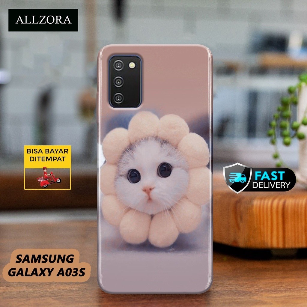 Case Samsung Galaxy A03s Terbaru - Fashion Case KUCING - Casing Hp Samsung Galaxy A03s Terbaru - Sof