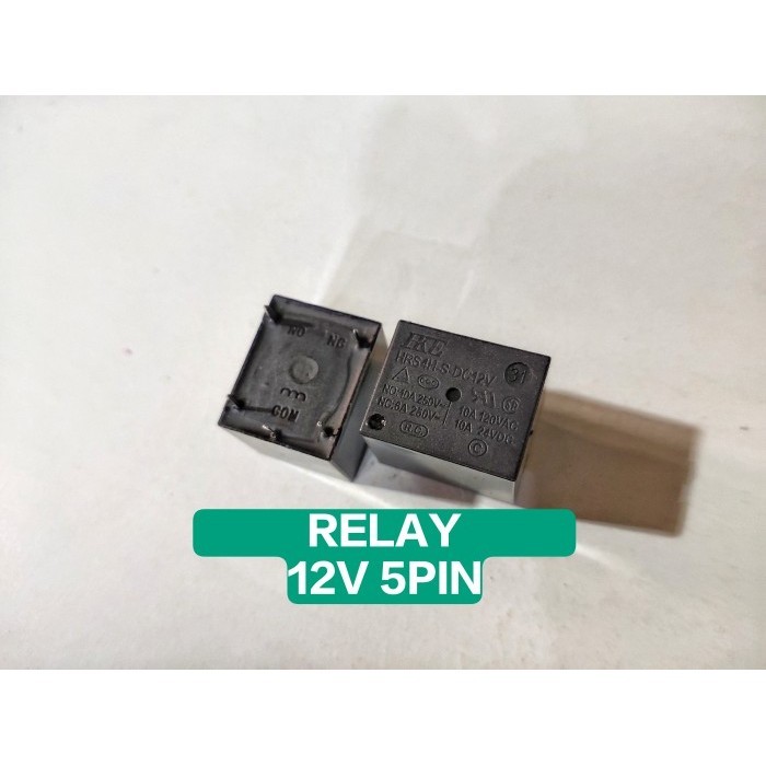 Relay DC 12V 5 Kaki / 12V 5 Pin