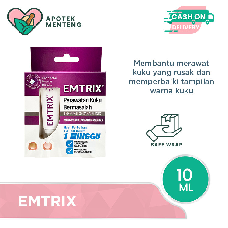 Emtrix 10 mL - Obat Perawatan Kuku Rusak dan Infeksi Jamur