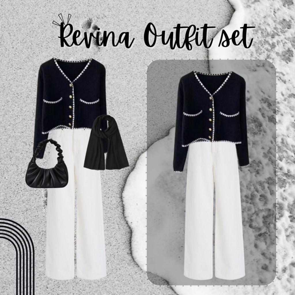 Revina Outfit| Outfit korean style |set ootd|Outfit set ala korean style| 1 set outfit kece| Outfit 