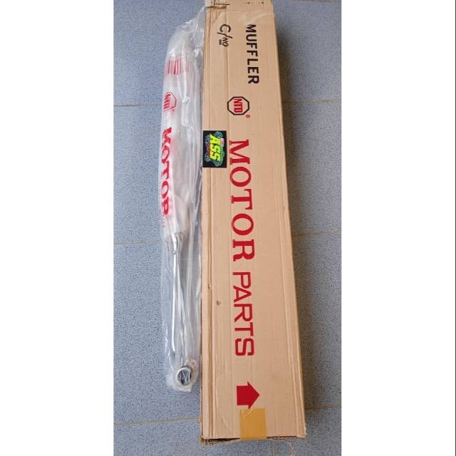 Knalpot Standar Honda C70 NTD-Knalpot C70 standar original merek ntd