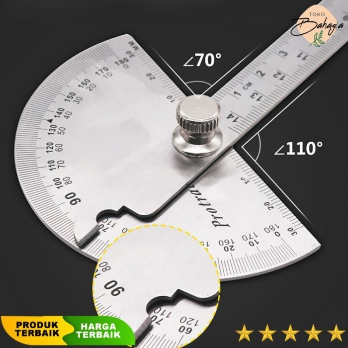 

Penggaris Busur Derajat Measuring 14.5cm 180 Degree