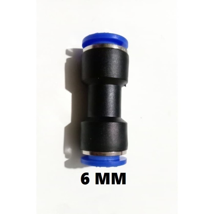 Fitting Pneumatic PUC - 06 (Fitting Pneumatic Selang Ke Selang 6mm) Kawi Agung Cikarang
