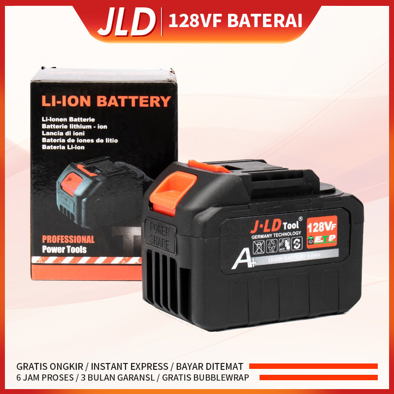 JLD 128VF Baterai Impact Baterai Bor 88VF Makita battery 4.0Ah Baterai Cordless wrench Baterai
