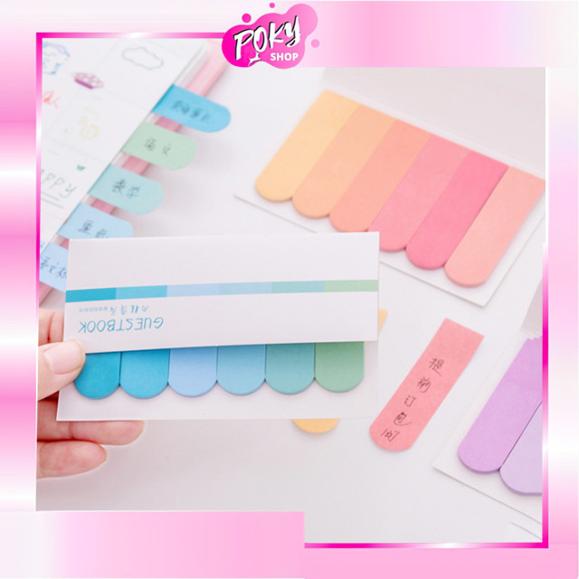 

POKY - S5690 Mini Sticky Notes / Pembatas Kertas Aesthetic / Label Sticky Notes / Penanda Halaman Buku / Memo Mini Stick Polos