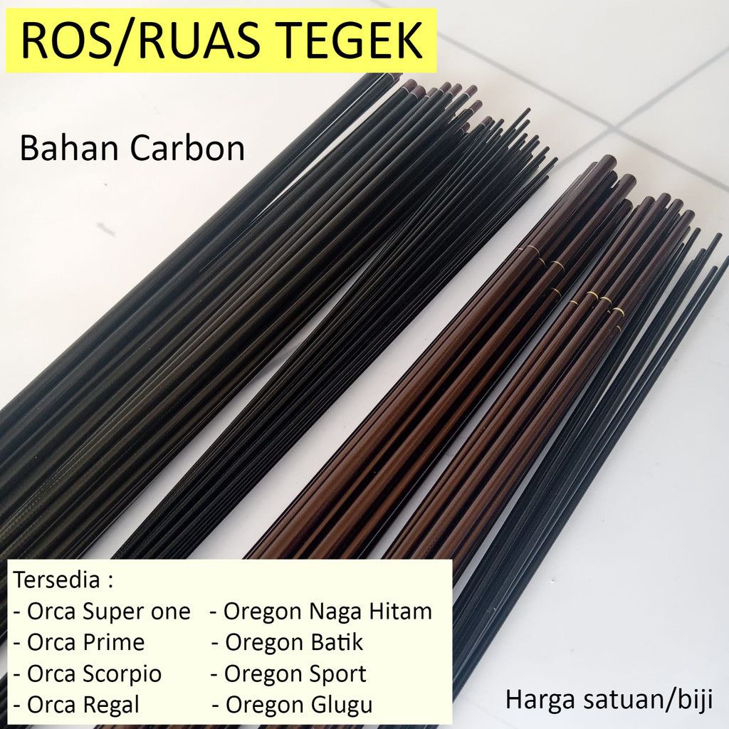Ruas Panjang Dan Ujung / Ros Pengganti Joran Tegek Bahan Carbon Orca Super One Prime Regal Scorpio O