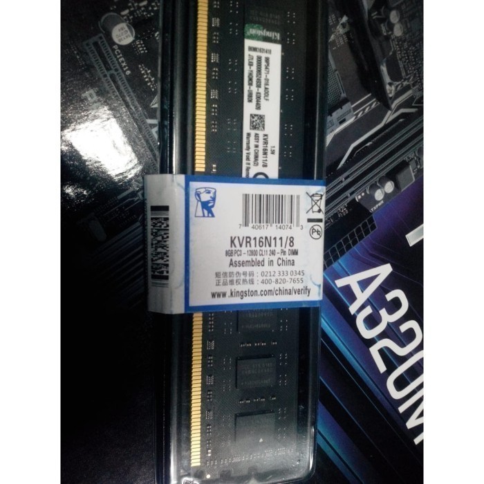 Ram kingston 8GB DDR3 PC3 12800 CL11 Longdimm KVR16N11/8