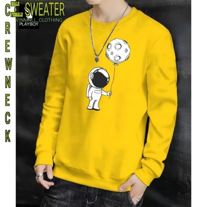 HBM-BELI LOKAL SWEATER BAJU LENGAN PANJANG PRIA/WANITA NASA BALON NEW MODEL TRENDY COD