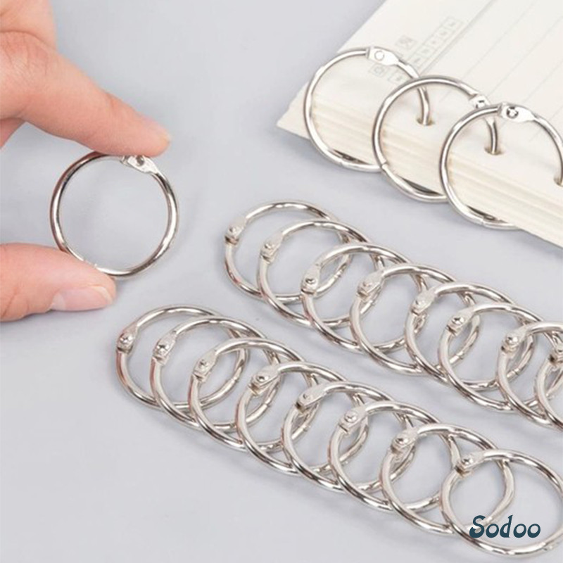 

Gesper Pengikat Logam Alat Tulis Album Foto Gesper Cincin Klip Daun Longgar Aksesori Gantungan Kunci - SO