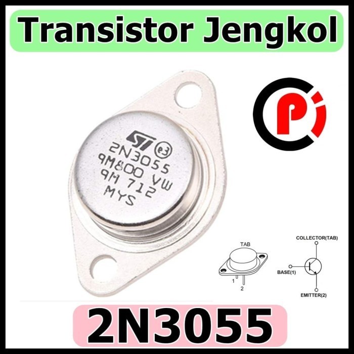 Transistor Jengkol NPN 2N3055 Metal TO 3 2N 3055