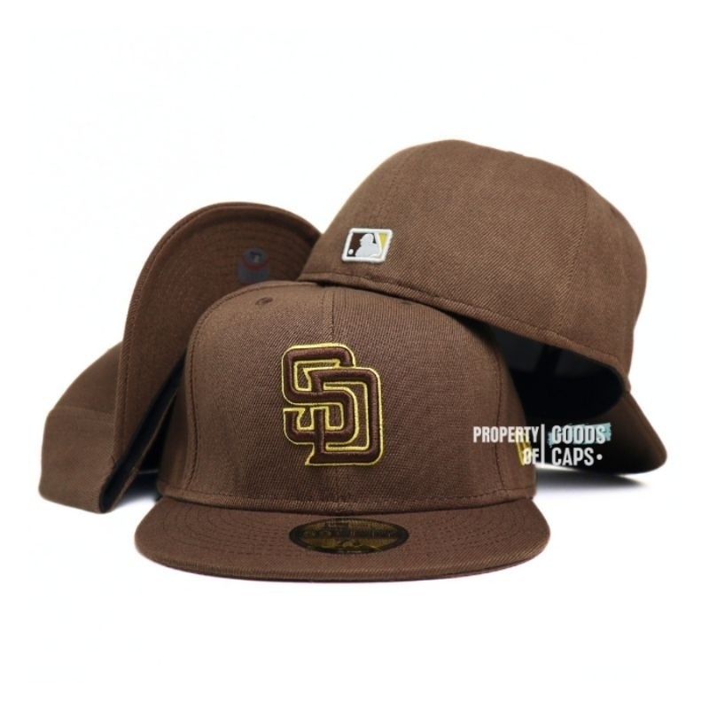 Topi Baseball SD San Diego Padres Fitted Built Up Full Tag