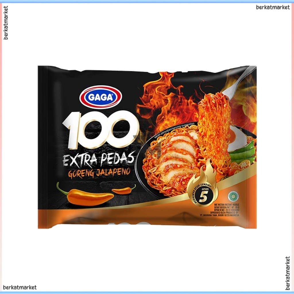 

MIE GORENG GAGA 100 EXTRA PEDAS GORENG JALAPENO 85G