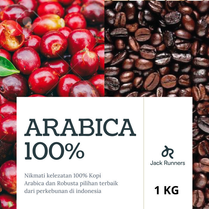

Kopi bubuk 100% arabica indonesia 1kg