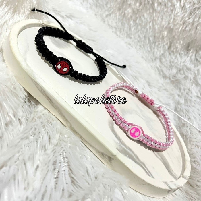 RESIN BRACELET GELANG COUPLE SPIDERMAN | MILES AND GWEN KEPANG