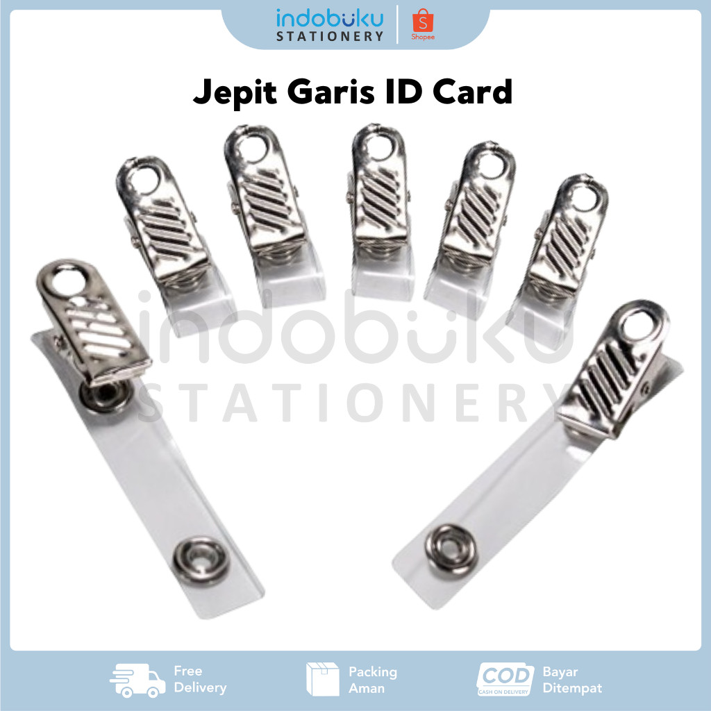 

Jepit Garis ID Card / Jepit Klip Nametag untuk ID Card - Per 1 PCS