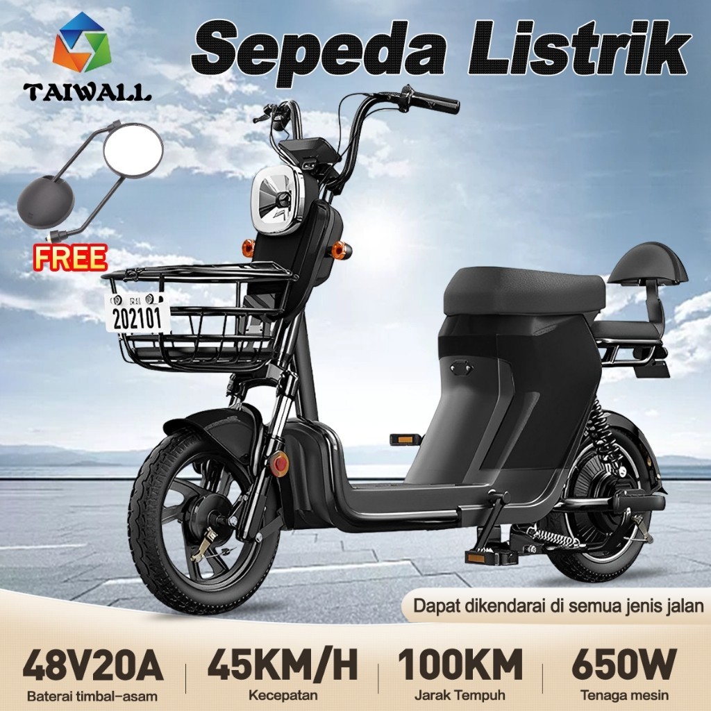PROMO BIG SALE Sepeda Motor Listrik/ Sepeda listrik Dengan Pedal / SSepeda Listrik Dewasa Sepeda Motor Listrik