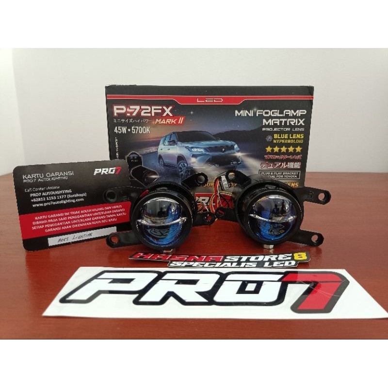 PRO7 P72FX MARK II 45W MINI FOGLAMP MATRIK PROJECTOR CRISTAL LENS