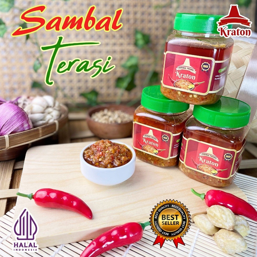 

Sambel Terasi Kraton - Sambal Terasi Spesial Kemasan Pedas Gurih Enak Instan Asli Alami Tanpa Bahan Pengawet