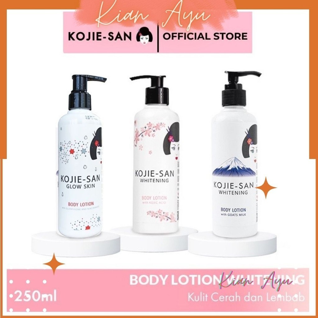 KianAyu* KOJIE-SAN Whitening Body Lotion Pemutih Dan Pelembab Badan Glow Skin