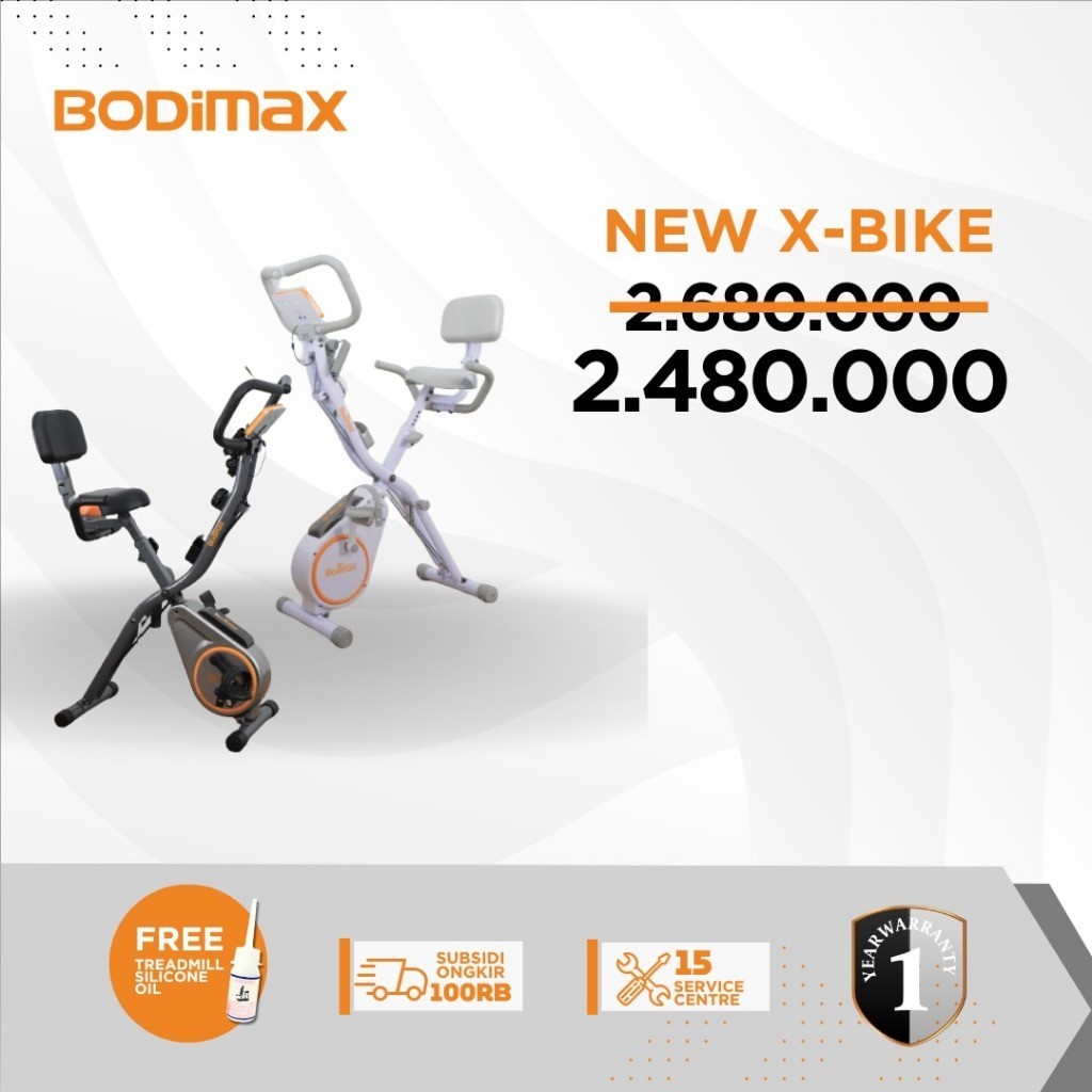 BODIMAX X-BIKE /Alat Fitness/Sepeda Statis/Magnetic X-Bike