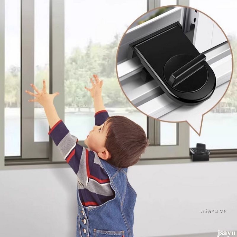Window Safety Lock Safety Sliding / Kunci Pengaman Pintu Rumah/ Window Safety Lock/ Baby Child Safety Kunci/Anti Maling Kunci Pintu Geser Tidak Meninju  Jsayu