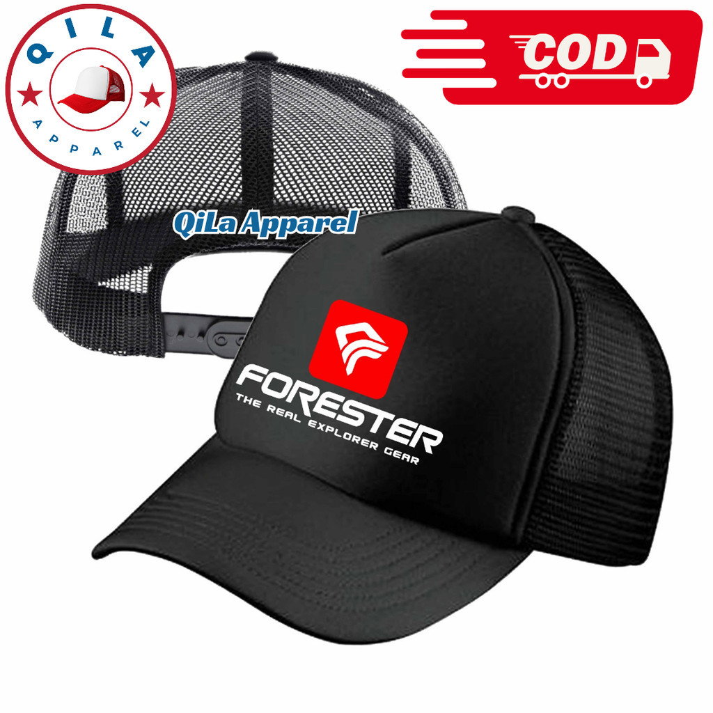 QiLa Apparel Topi Trucker FORESTER - Topi Distro FORESTER Logo - Topi FORESTER Premium - Topi Pria D