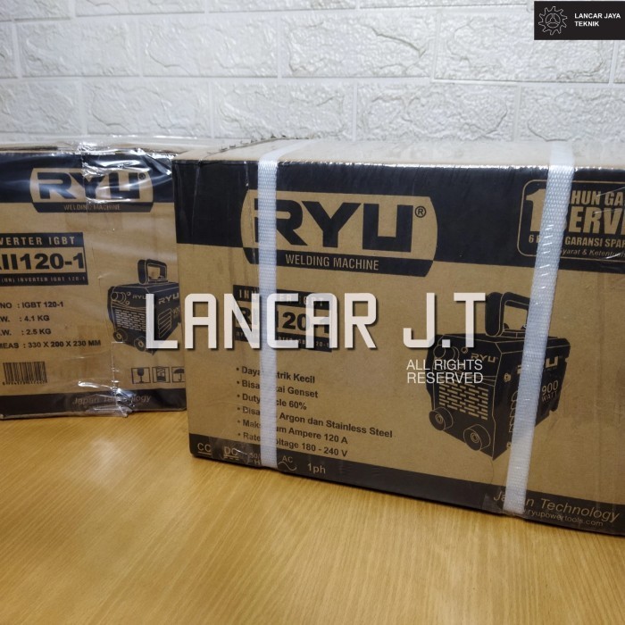 MESIN LAS RYU 900 WATT - TRAVO LAS RYU RII 120-1 INVERTER IGBT 900 W