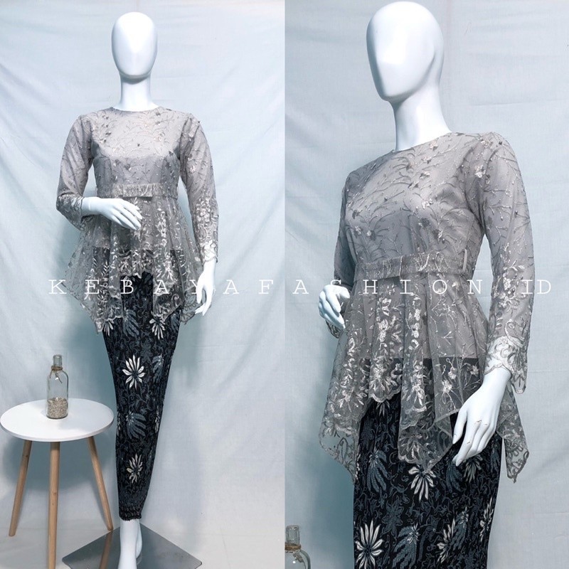 Kebaya Modern / Stelan Kebaya brukat / Kebaya remaja kekinian / Kebaya brokat / Atasan Kebaya Brukat