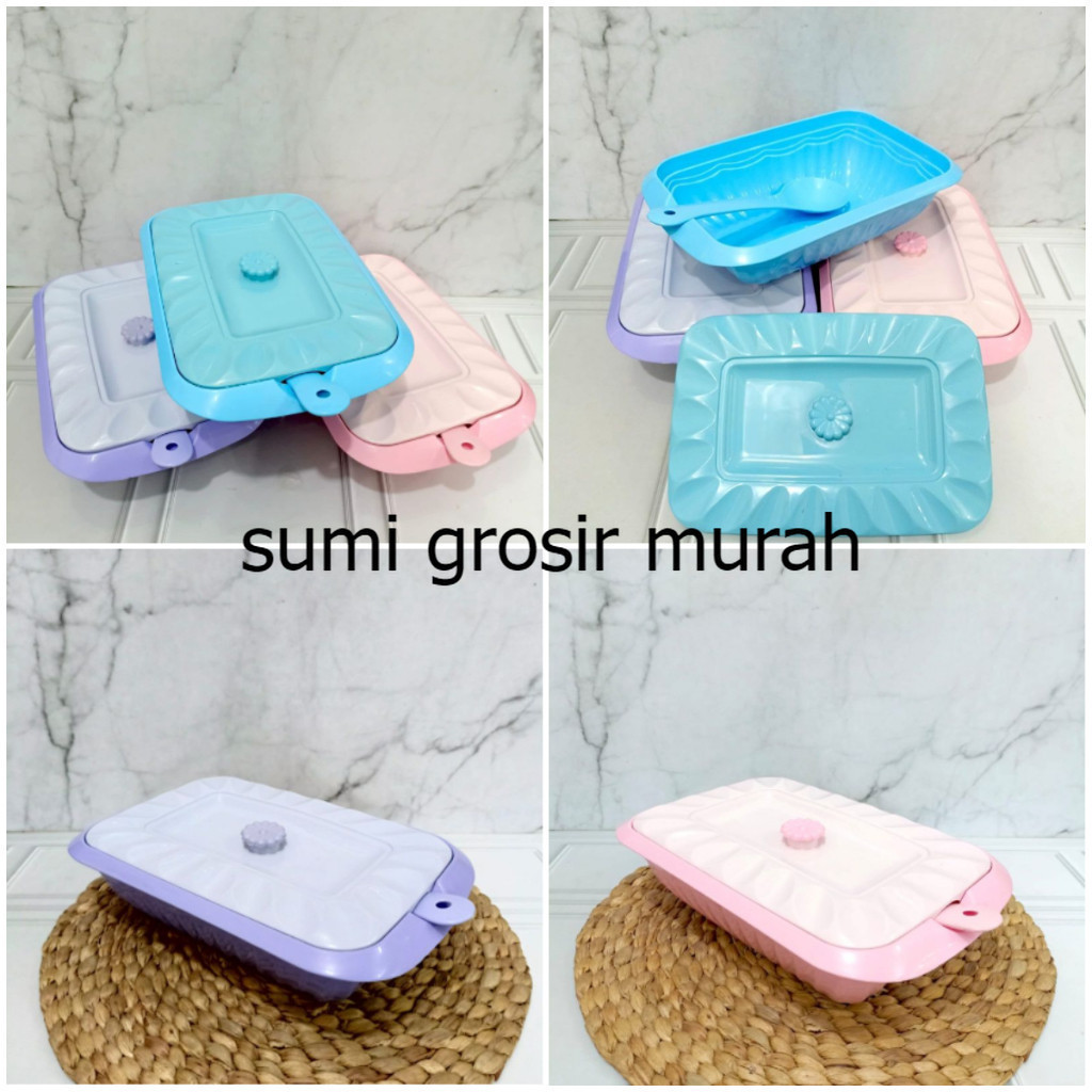 [3 & 6 pcs] BASI VIOLETTA SEGI PANJANG / BASI PRASMANAN SEGI PANJANG/ BASI PRASMANAN PLASTIK