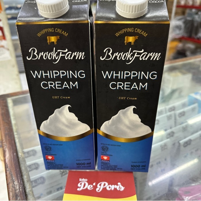 

whipping cream brookfarm 1liter