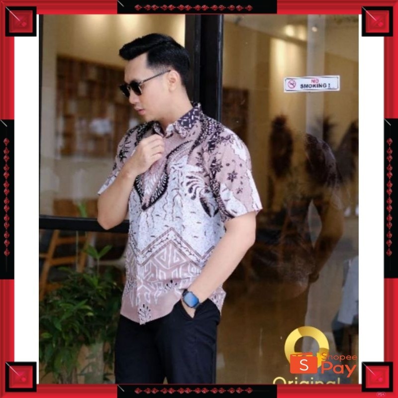 [PREMIUM ORIGINAL] BAJU BATIK PRIA ABADI BATIK KEMEJA BATIK PRIA LENGAN PENDEK