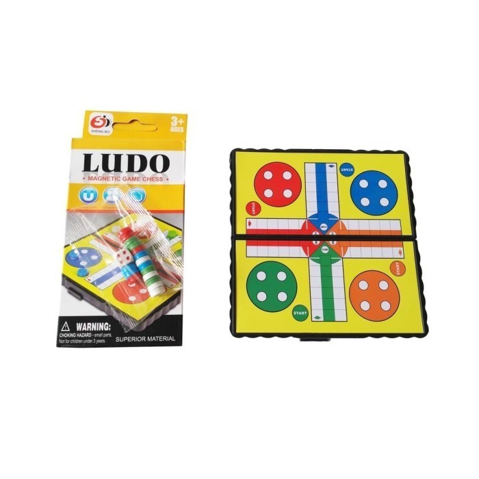 Mainan Magnetic Ludo Game Chess - Ludo Meja - Mainan Anak