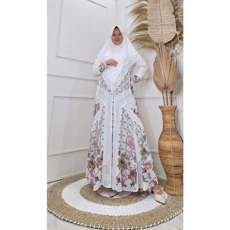 Muslimah Gamis Syari Full Ceruty Baby Doll//BAJU WANITA MODEL BARU / MURAH PROMO